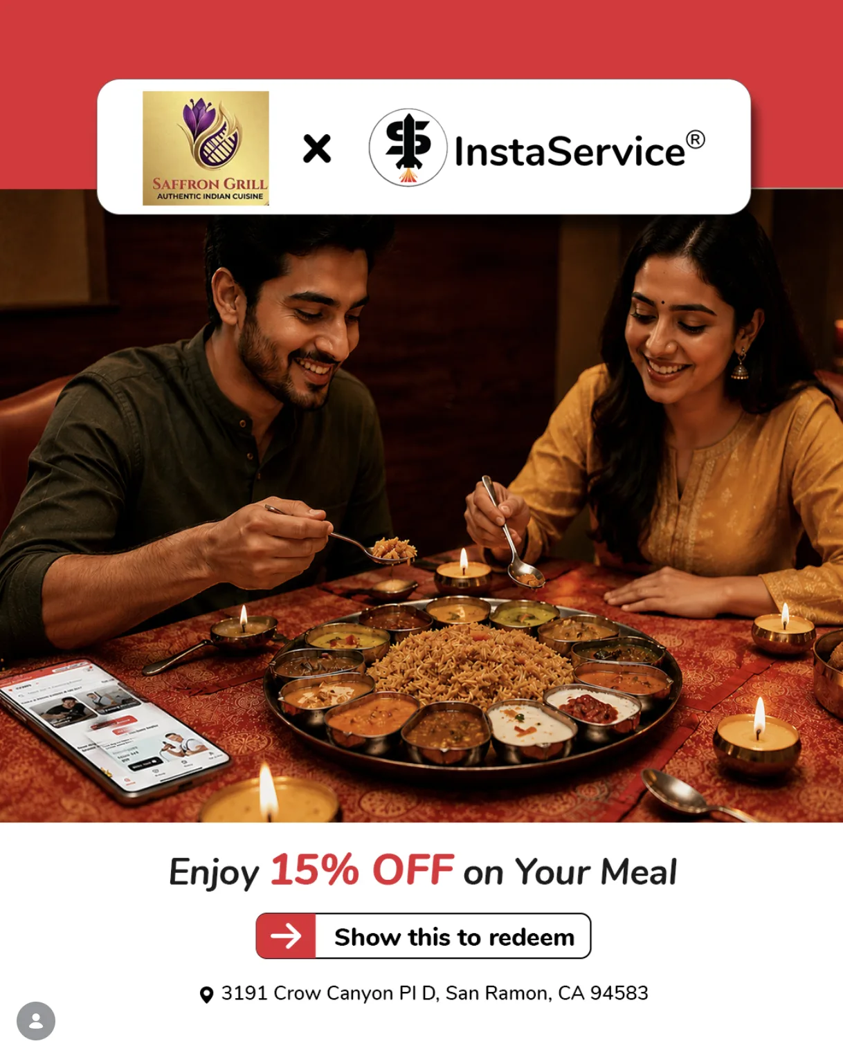 Saffron Grill Instagram post 2
