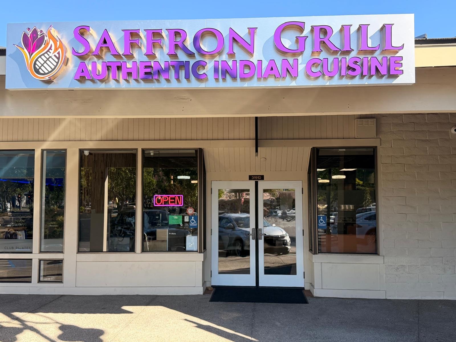 Saffron Grill storefront, San Ramon